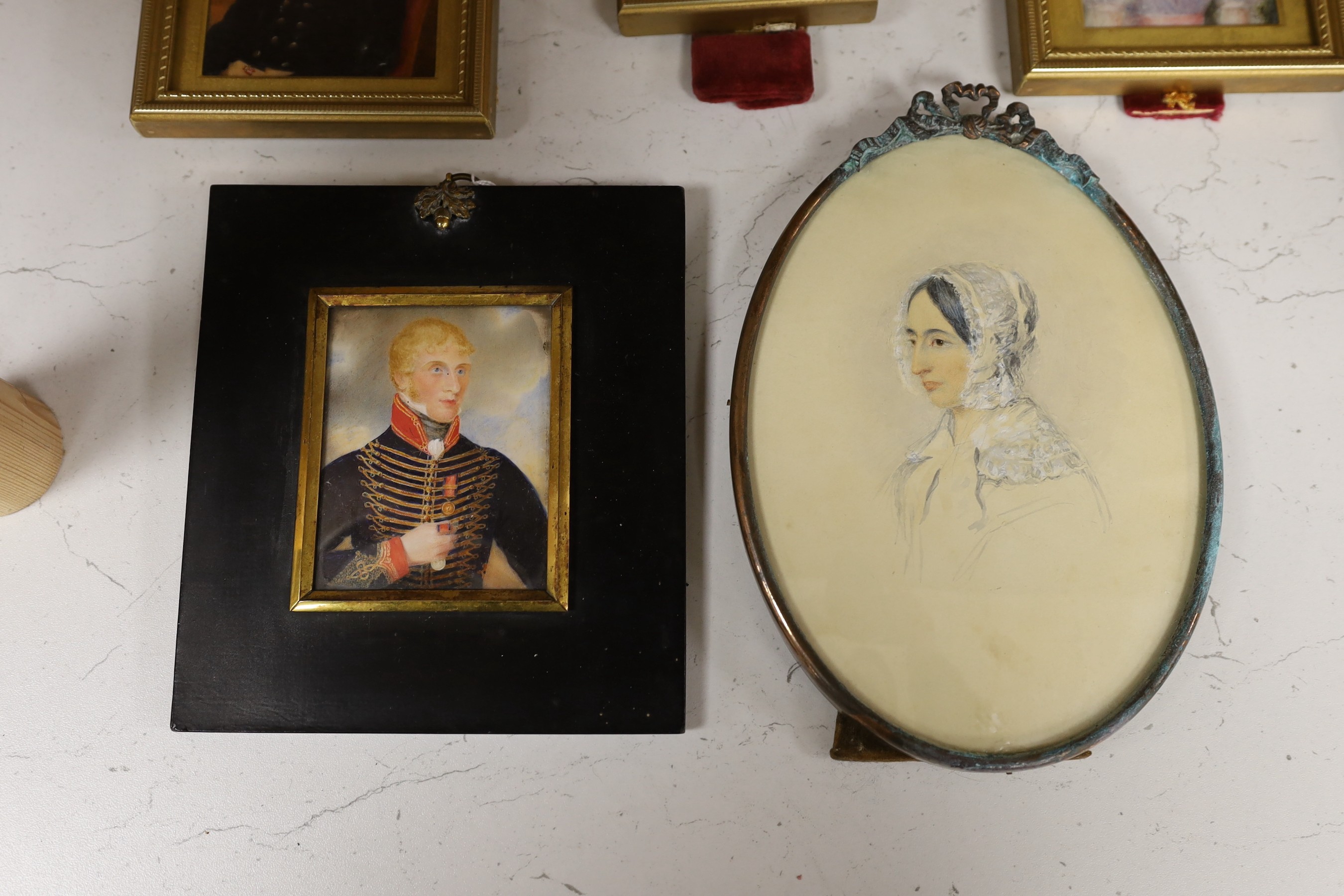 A selection of portraits relating to the Nicholson Family. To include the subject of William Nicholson of Rochester (1763-1861), Katherine Nicholson (b.1787), Isabella Nicholson (1792-1861), Robert John Saunders (1792-18